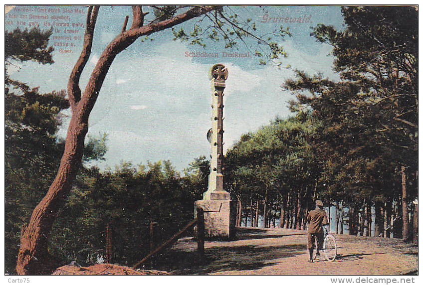 Allemagne - Berlin Grunewald - Schildorn-Denkmal - Postmarked Charlottenburg 1907 - Grunewald