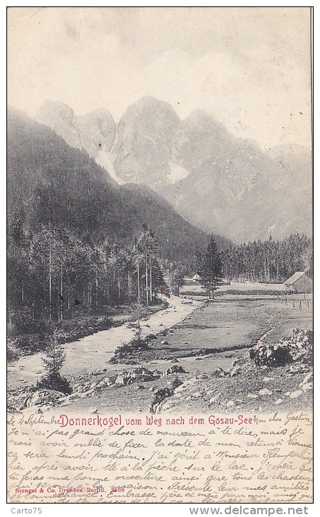 Autriche - Donnerkogel Vom Weg - Précurseur - Fine Postmarked 1902 Hallstatt Ecouen - Gmunden