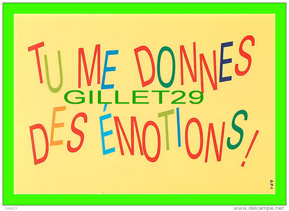 COMICS - HUMOUR -  TU ME DONNES DES ÉMOTIONS !  - CREATIVE PAPER &amp; BOX CRÉATO  PRODUCTION STUDIO - - Bandes Dessinées