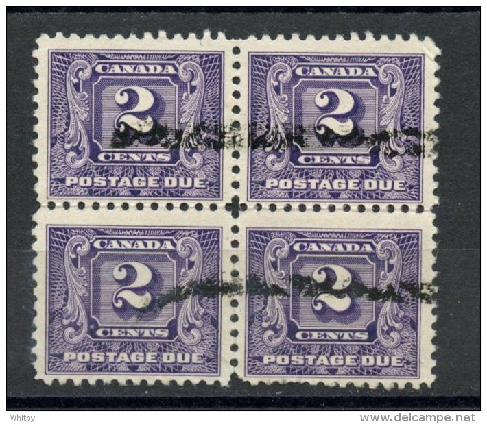 Canada 1930 2 Cent Postage Due Issue #J7  Block Of 4 - Portomarken