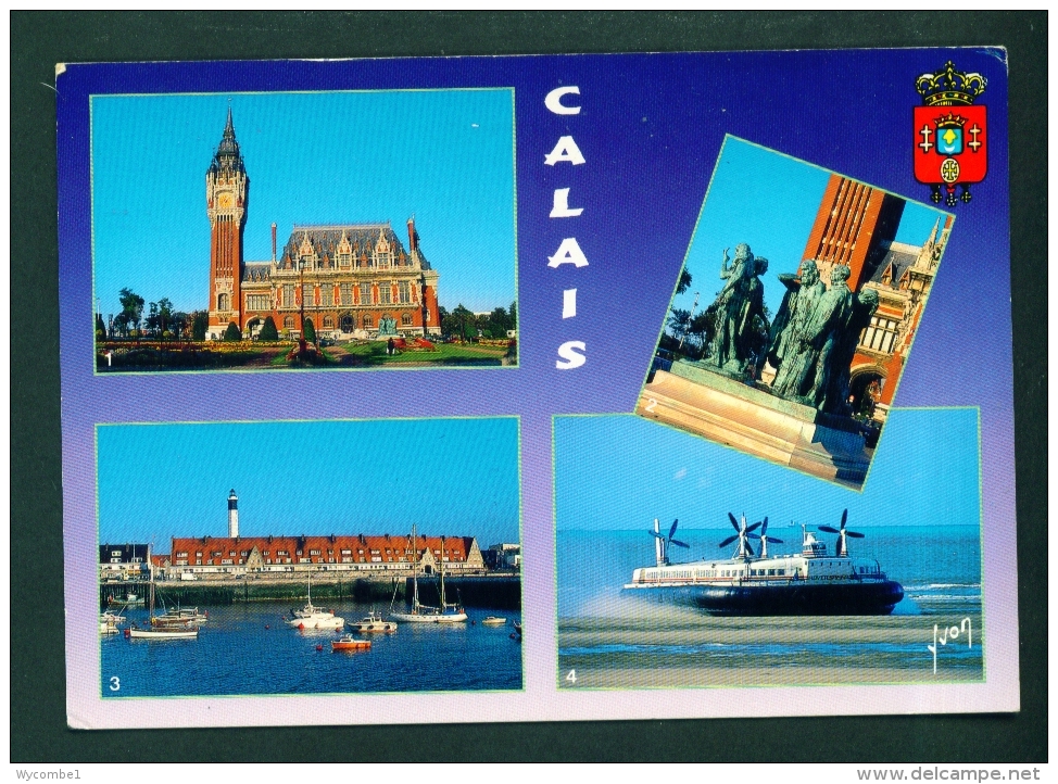 FRANCE  -  Calais  Multi View  Used Postcard Mailed To The UK  As Scans - Nord-Pas-de-Calais