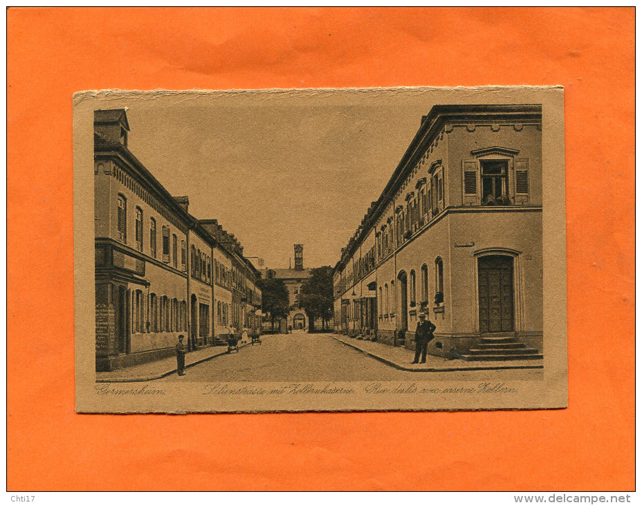 GERMERSHEIM 1923  LILIENSTRASSE  UND ZOLLERNKASERNE   CIRC OUI EDIT - Germersheim