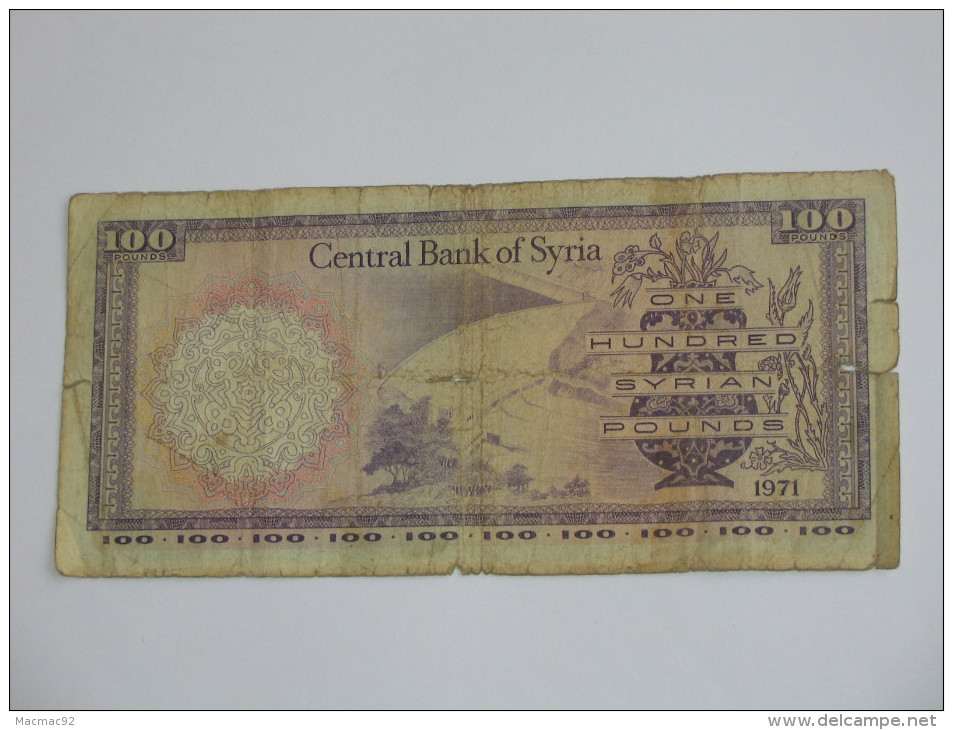 One Hundread Syrian Pounds 1971 - SYRIE - Central Bank Of Syria **** EN ACHAT IMMEDIAT **** - Syrie