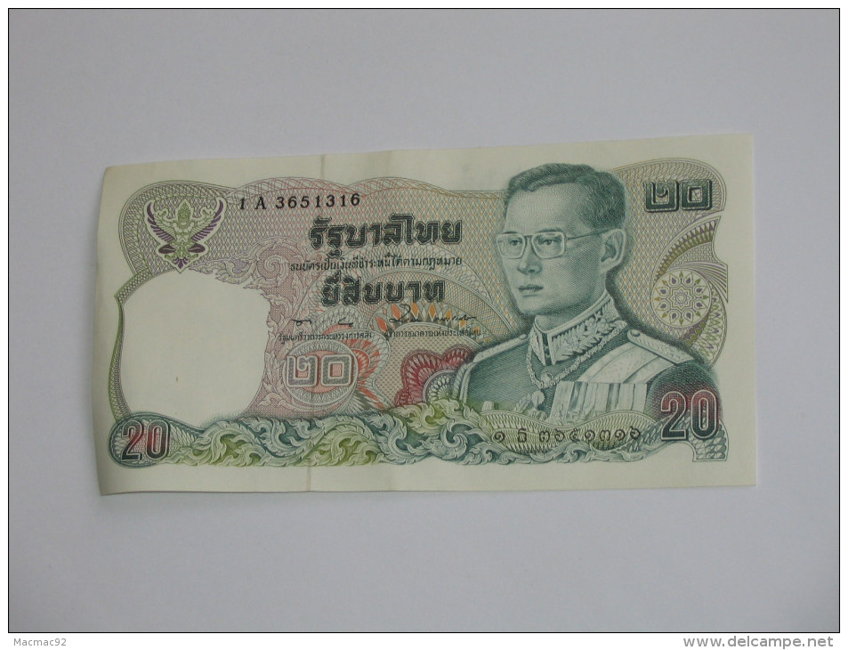 20 Baht - THAILANDE  **** ACHAT IMMEDIAT *** - Tailandia