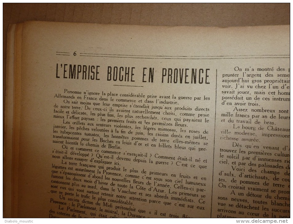 1918 LPDF:Aviateur Guérin;Soissons;PROVENCE; Moreuil;Rouvrelles;Montdidier;Villers-Cot.;Ville-en-;Oulchy-la-V ;ECHO S