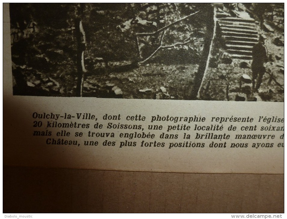 1918 LPDF:Aviateur Guérin;Soissons;PROVENCE; Moreuil;Rouvrelles;Montdidier;Villers-Cot.;Ville-en-;Oulchy-la-V ;ECHO S