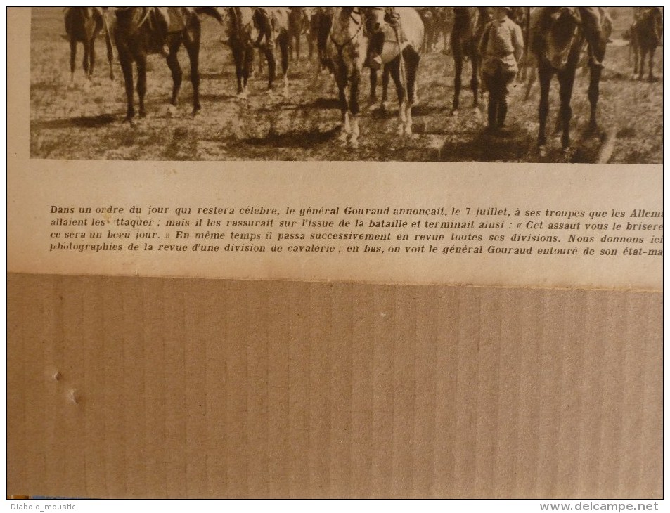 1918 LPDF:Chien de guerre-infirmier-éclaireur-etc;Crise alimentaire;Nos CANONS;Longpont;Les belges;Manger du pingouin.