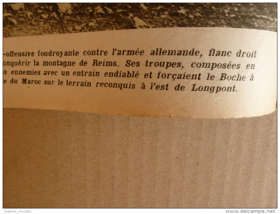 1918 LPDF:Chien de guerre-infirmier-éclaireur-etc;Crise alimentaire;Nos CANONS;Longpont;Les belges;Manger du pingouin.
