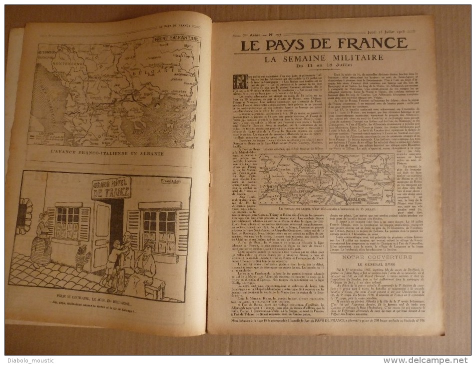 1918 LPDF:Les FOLIES;Malvy;Tanks;Cantigny;Défilé Soldats Amis(Grec,Serb,Belg,UK,Tchéc,US..etc);France's Day;ECHOS Divers - French