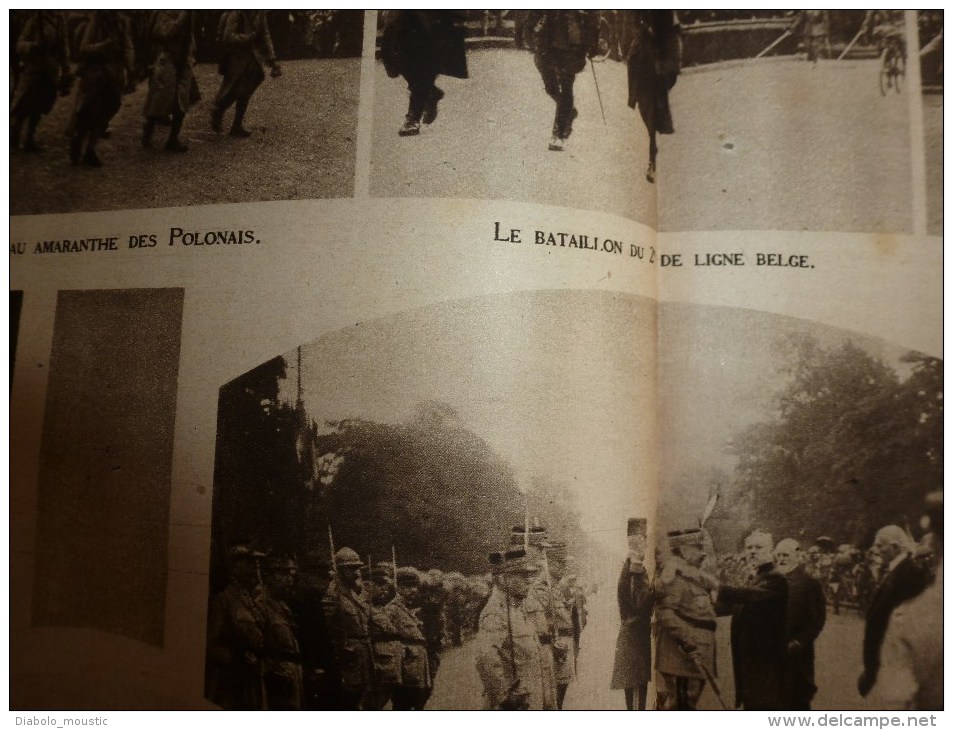 1918 LPDF:Les FOLIES;Malvy;Tanks;Cantigny;Défilé soldats amis(Grec,Serb,Belg,UK,Tchéc,US..etc);France's Day;ECHOS divers