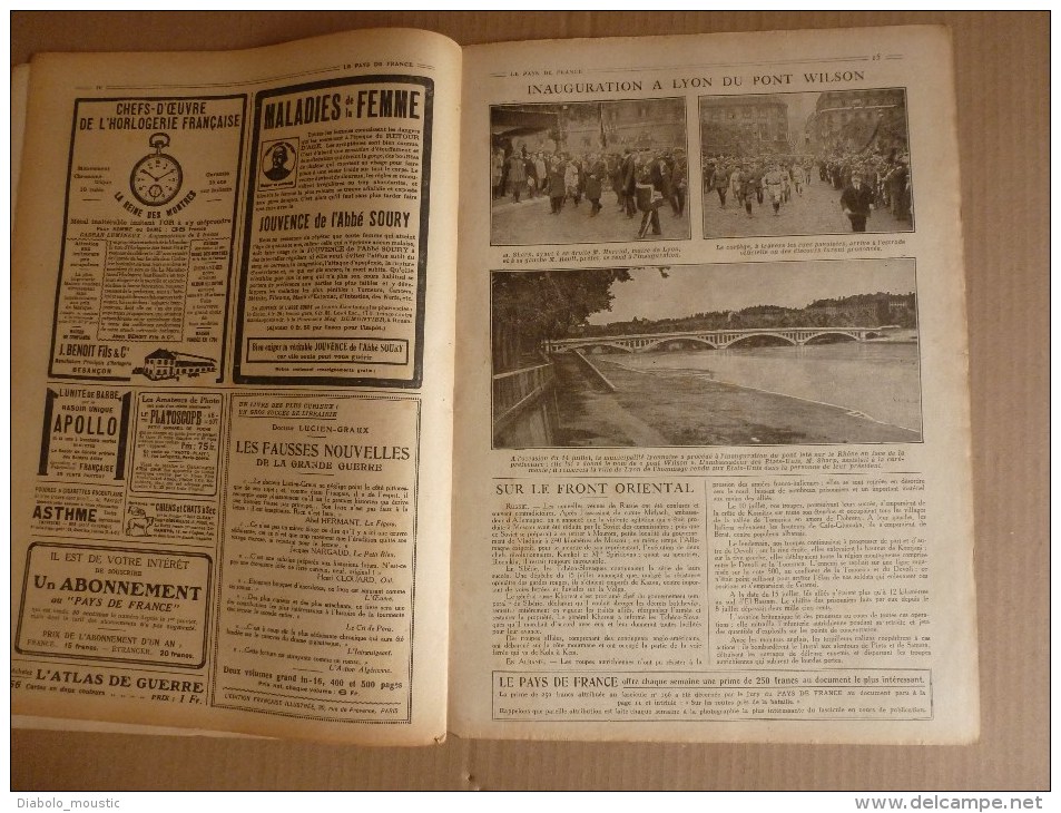 1918 LPDF:Les FOLIES;Malvy;Tanks;Cantigny;Défilé soldats amis(Grec,Serb,Belg,UK,Tchéc,US..etc);France's Day;ECHOS divers