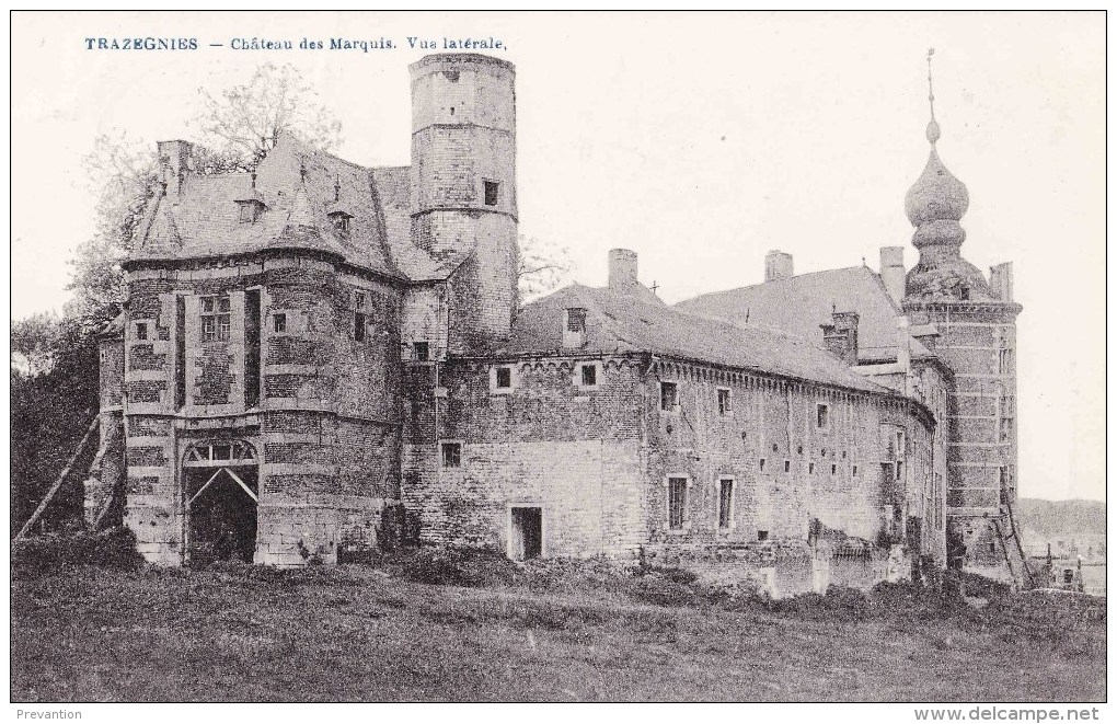 TRAZEGNIES - Château Des Marquis - Vue Latérale - Courcelles
