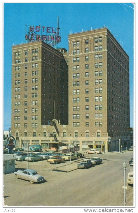 Amarillo Texas, Hotel Herring, Auto, Lodging, C1950s/60s Vintage Postcard - Amarillo