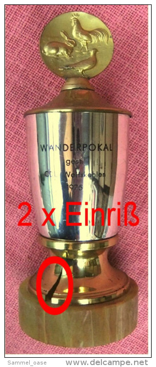 Pokal Wander-Verein CDU Wolfskehlen  -  Ca. 22 Cm Länge  -  Von 1975 - Sonstige & Ohne Zuordnung