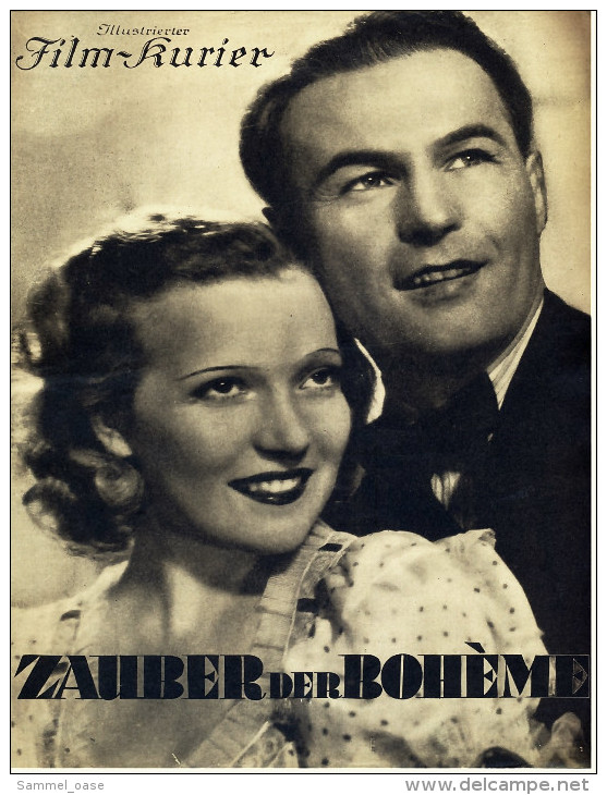 "Illustrierter Film-Kurier"  "Zauber Der Bohème" Mit Theo Lingen , Jan Kiepura -  Filmprogramm Nr. 2703 Von 1937 - Zeitschriften
