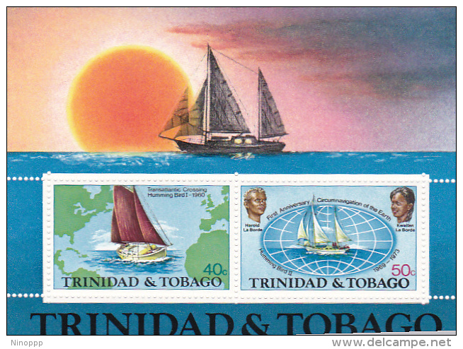 Trinidad & Tobago  1974 Transatlantic Crossing   Souvenir Sheet MNH - Trinidad & Tobago (1962-...)