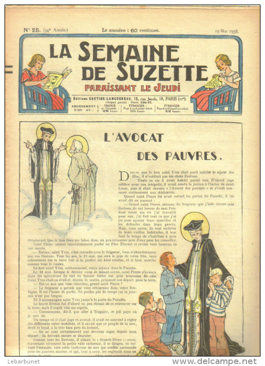 4 B.D. "La Semaine De Suzette" 1938 "le Mariagre De Mlle Chanson D'Avril Du N°23 Au N° 26 - La Semaine De Suzette