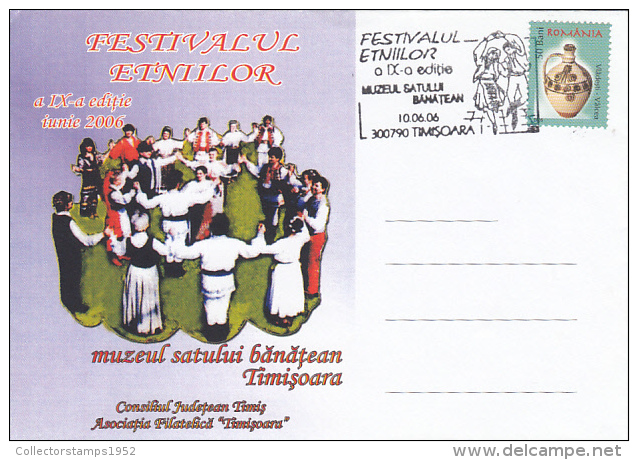 1417- ETHNICITIES FOLKLORE FESTIVAL, SPECIAL COVER, 2006, ROMANIA - Storia Postale
