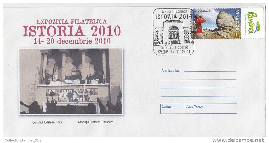 158FM- TIMISOARA- 1989 REVOLUTION, SPECIAL COVER, 2010, ROMANIA - Lettres & Documents