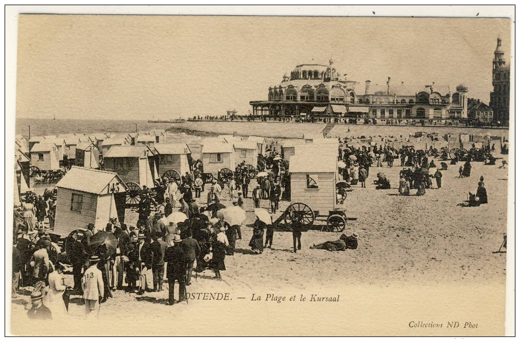 Ostende.La Plage Et Le Kursaal - Oostende