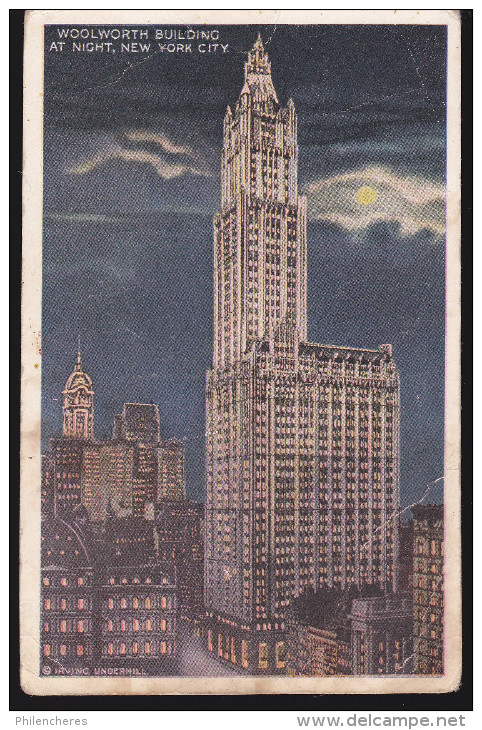 CPA - (Etats Unis) Woolworth Building At Night, New York City - Manhattan