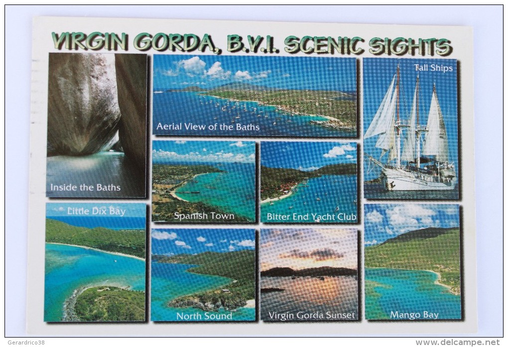 Virgin Gorda, British Virgin Islands.multivues.spanish Town.mango Bay - Vierges (Iles), Britann.