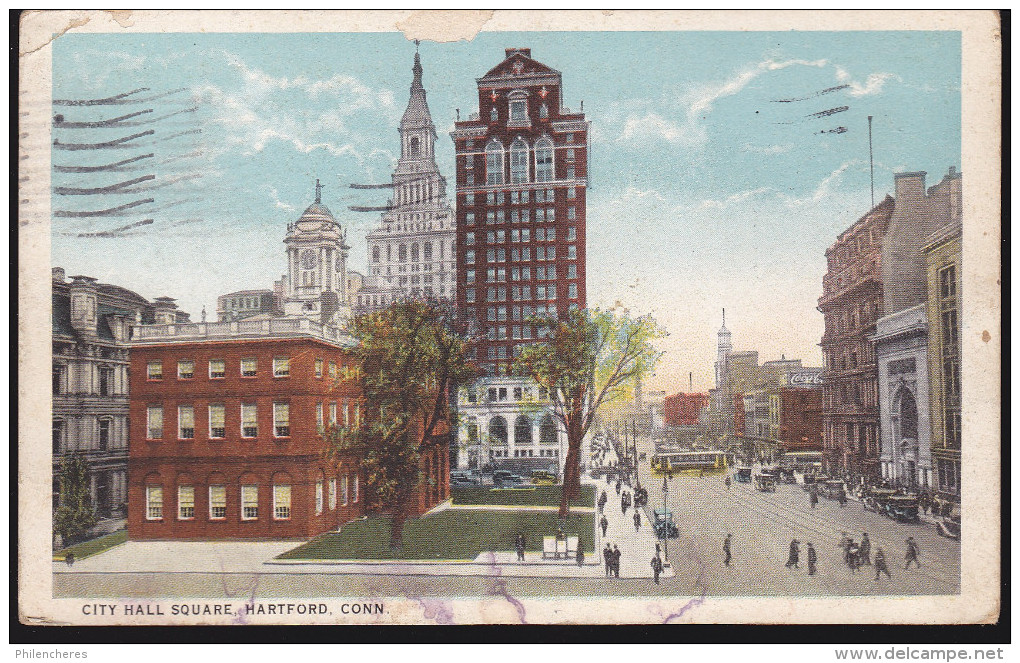 CPA - (Etats Unis) City Hall Square Hartford Conn - Hartford