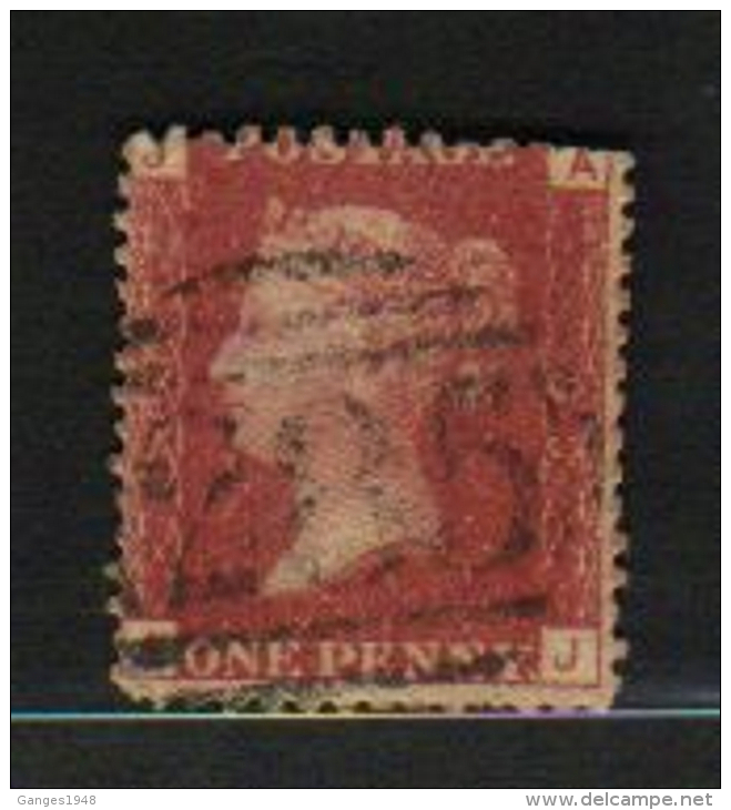 Great Britain   QV  1d  Red  AJ  Plate Number 89   #  57355 - Ohne Zuordnung