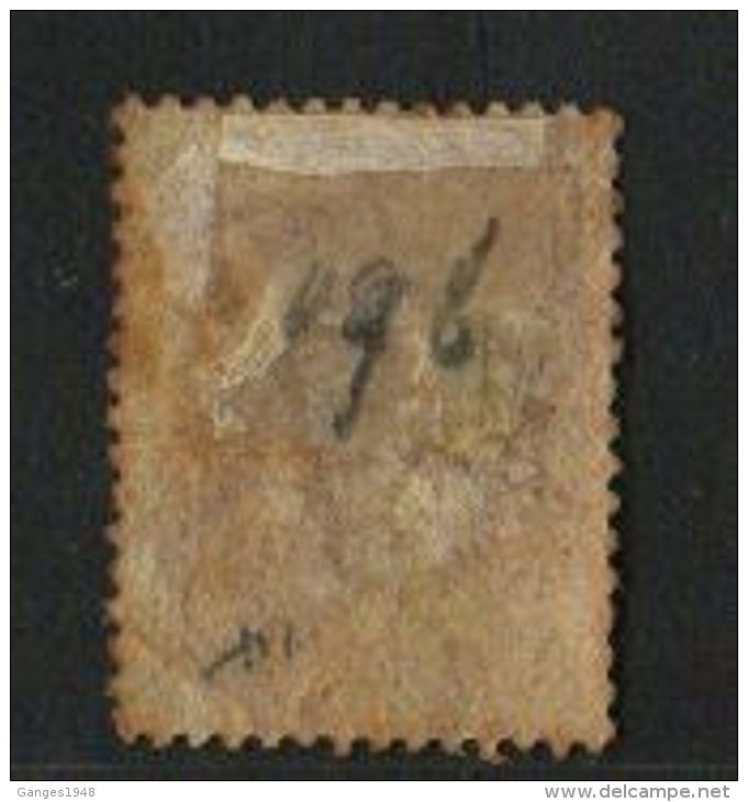 Great Britain   QV  1d  Red  D Q  Plate Number 196  #  57452 - Sin Clasificación