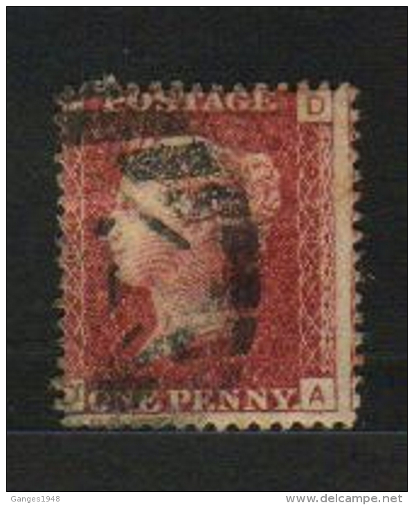 Great Britain   QV  1d  Red  A D  Plate Number 204  #  57357 - Non Classés