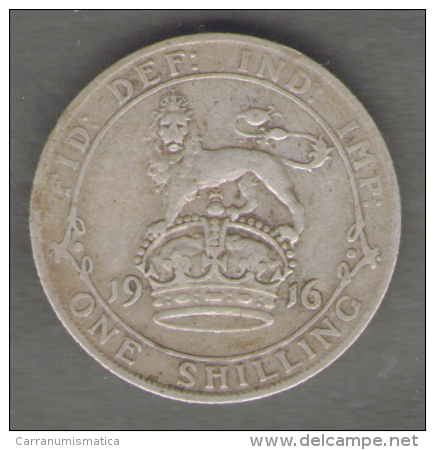 GRAN BRETAGNA SHILLING 1916 GEORGIUS V AG SILVER - I. 1 Shilling