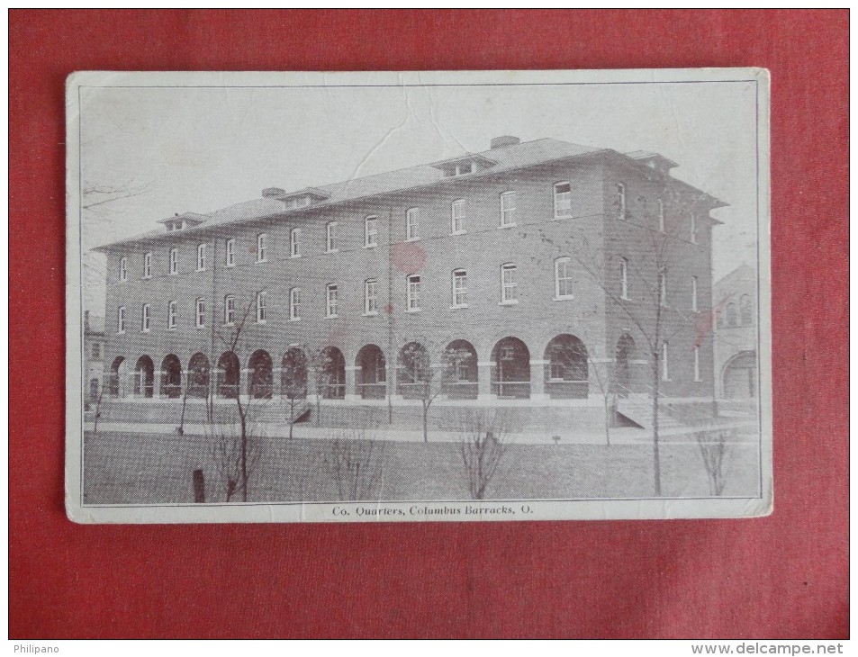 Ohio> Co.Quarters Columbus Barracks O.  Creases    Ref 1508 - Columbus