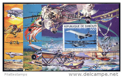 -Djibouti Bloc   6/8 (M) Obl** - Dschibuti (1977-...)