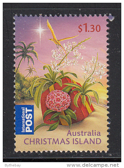 Christmas Island Used $1.30 Present On Beach (sheet Stamp) - Christmas - 2010 - Christmas Island