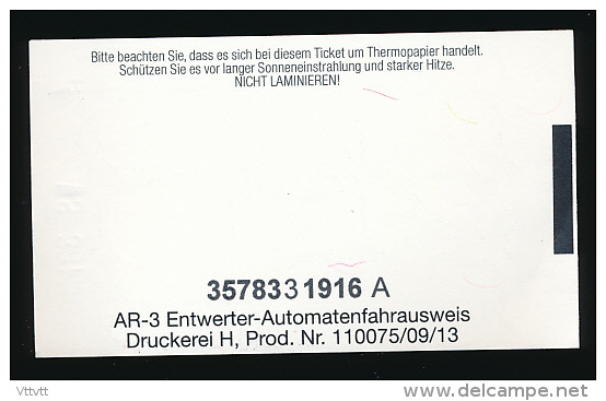 Ticket De Transport : VIENNE, Autriche, U-BAHN (Reseau Métropolitain) 5 Lignes, Metro, Wiener Linien - Europa