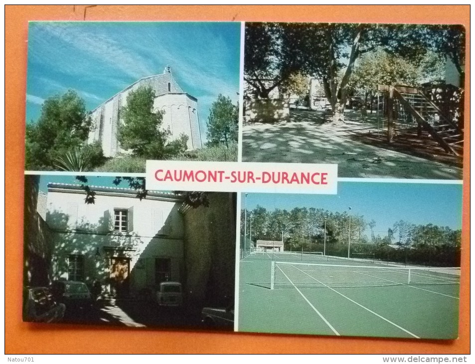 V09-82-84-caumont Sur Durance-chapelle Saint Symphorien-multivues--chapelle-mairier-tennis- - Caumont Sur Durance