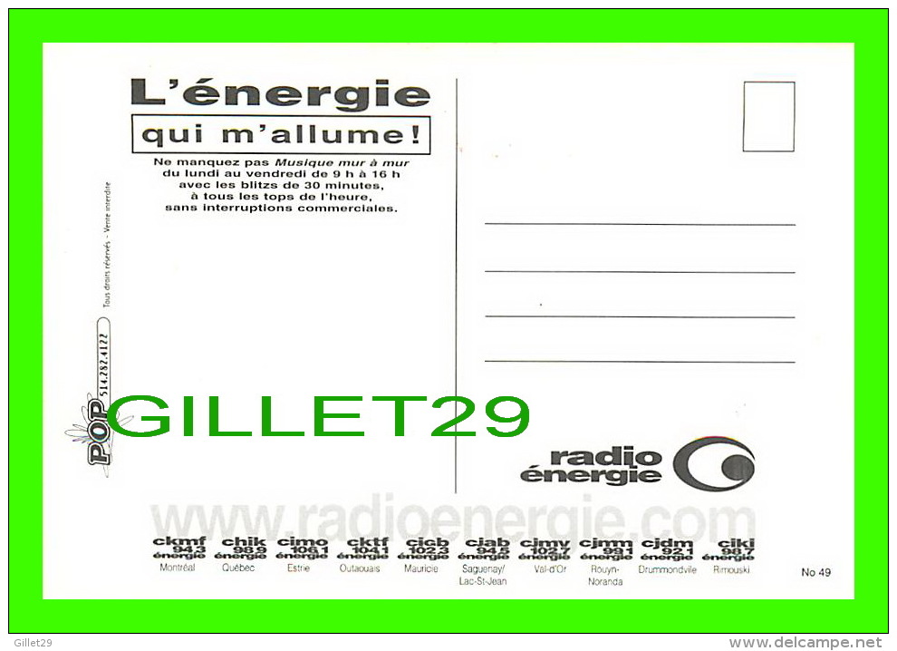 COMICS - HUMOUR - L'ÉNERGIE QUI M'ALLUME - RADIO ÉNERGIE - POP MÉDIA No 49 - - Fumetti