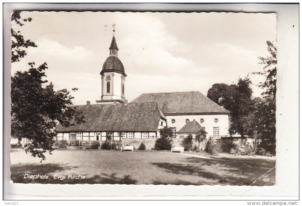 2840 DIEPHOLZ, Ev. Kirche, Kl. Eckknick - Diepholz