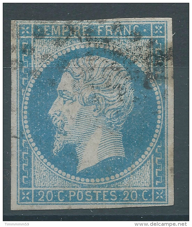 Lot N°26784    N°14A Bleu Ciel, Oblit, Bonnes Marges - 1853-1860 Napoleone III