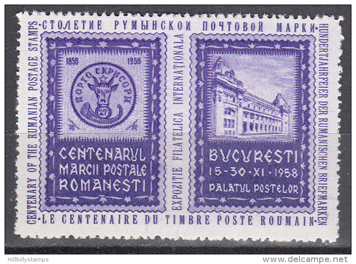 Romania  Centenary Of Romanian Postage Stamps International Expo. Label  Mnh  Very Scarce ! - Neufs
