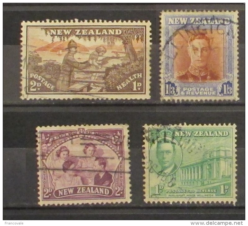 Nuova Zelanda 1946 Health King George Family - Used Stamps