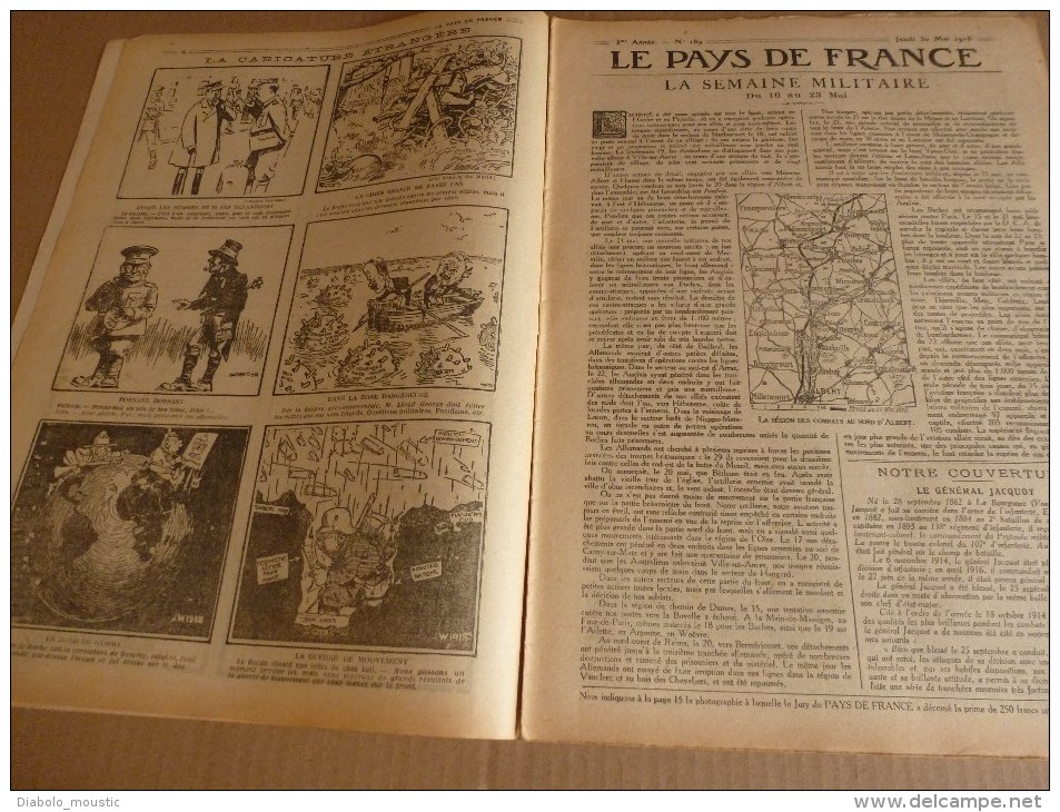 1918 LPDF: Art Français à Madrid;Canon British;Gerbéviller;Chasseurs Alpins;Aviateurs Victimes Et FONCK; Alcool D'algue - Francese