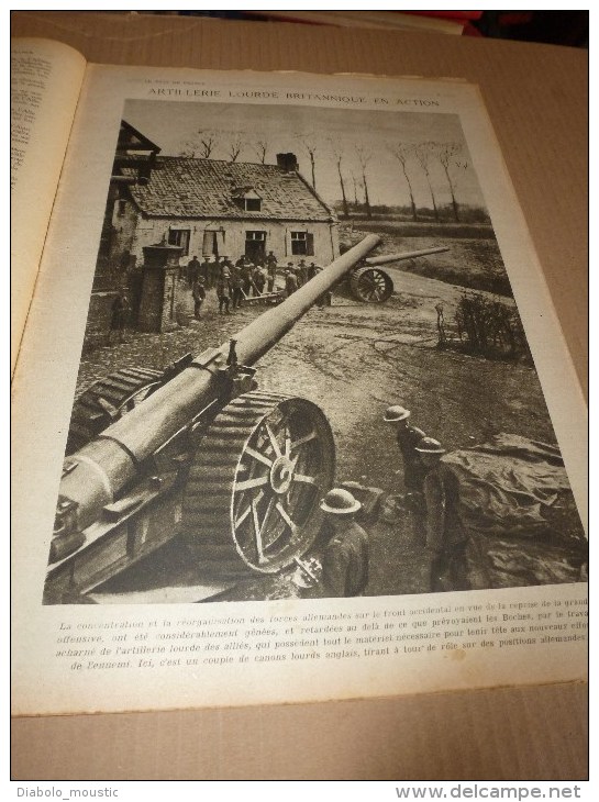 1918 LPDF: Art Français à Madrid;Canon British;Gerbéviller;Chasseurs Alpins;Aviateurs Victimes Et FONCK; Alcool D'algue - Français