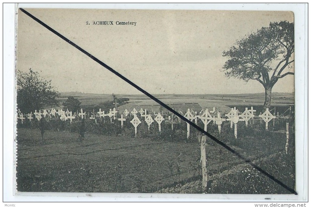 CPA - Acheux - Cemetery - Acheux En Amienois