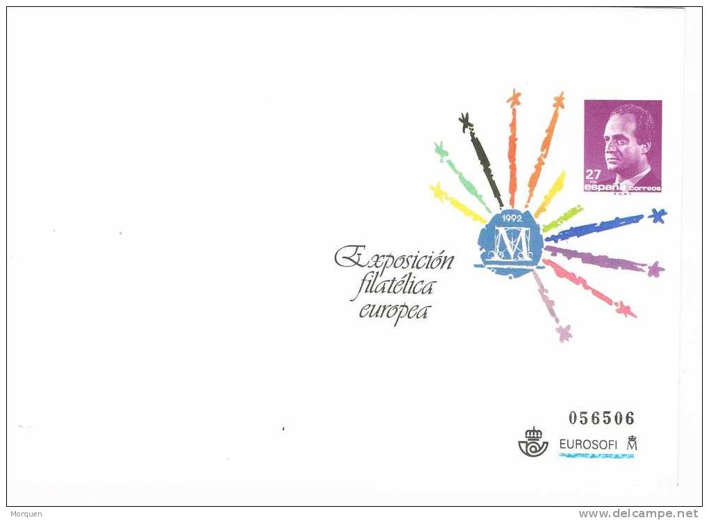 Lupa 998. Entero Postal Oficial EP-17. Exposicion Madrid 92 - 1931-....
