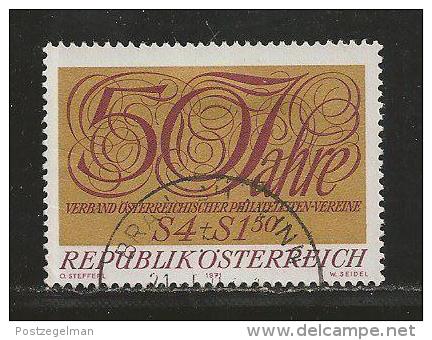 AUSTRIA, 1971, Cancelled Stamp(s), 50 Years Austria, MI Nr. 1380, #4095, - Covers & Documents