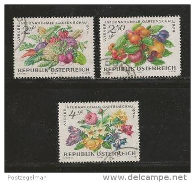 AUSTRIA, 1974, Cancelled Stamp(s), Garden Show, MI Nr. 1444-1446 #4108, - Covers & Documents