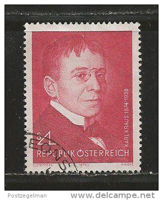 AUSTRIA, 1974, Cancelled Stamp(s), Karl Kraus, MI Nr. 1448 #4110, - Covers & Documents