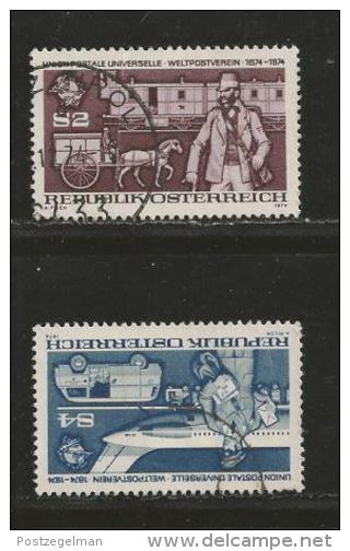 AUSTRIA, 1974, Cancelled Stamp(s), U.P.U., MI Nr. 1466-1467 #4111, - Covers & Documents