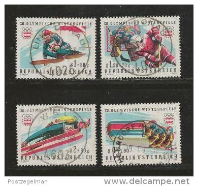 AUSTRIA, 1975, Cancelled Stamp(s), Olympic Games Innsbruck, MI Nr. 1479-1482, #4114, - Covers & Documents
